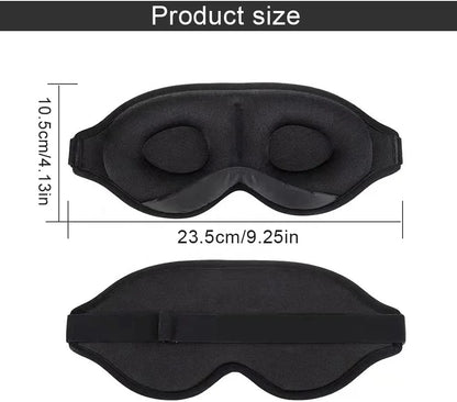 Masque de sommeil 3D ergonomique et profond amélioré avec sangle ajustable - قناع نوم مريح