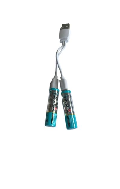 BestFire AA USB Type-C 2150mAh Rechargeable Li-ion Battery - 3200mWh(1.5V) - بطارية ليثيوم قابلة لإعادة الشحن