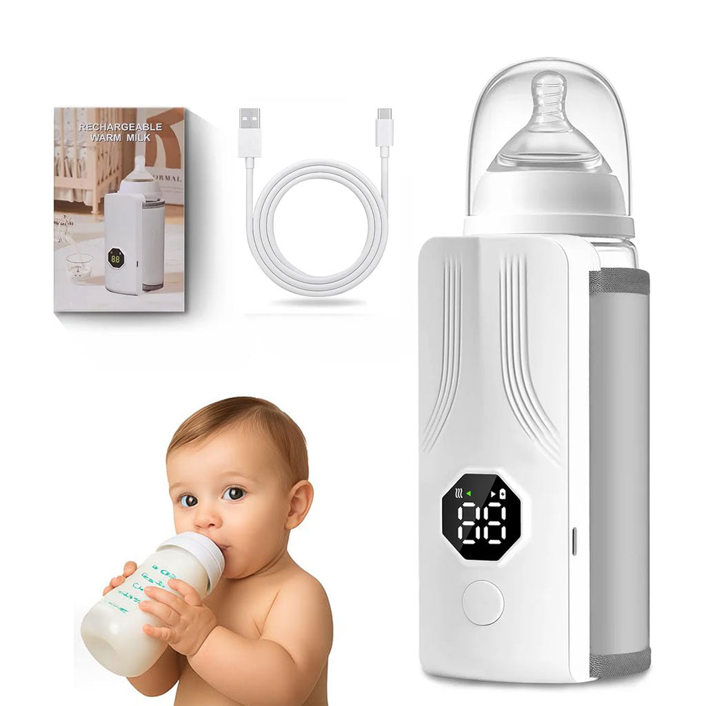 Chauffe-biberon portable rechargeable avec écran LCD et Température réglable - سخان قارورة الحليب تنزوت