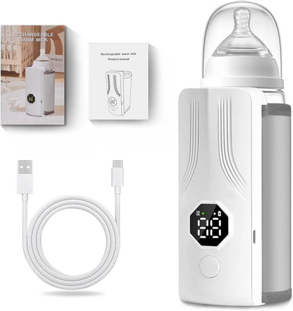 Chauffe-biberon portable rechargeable avec écran LCD et Température réglable - سخان قارورة الحليب