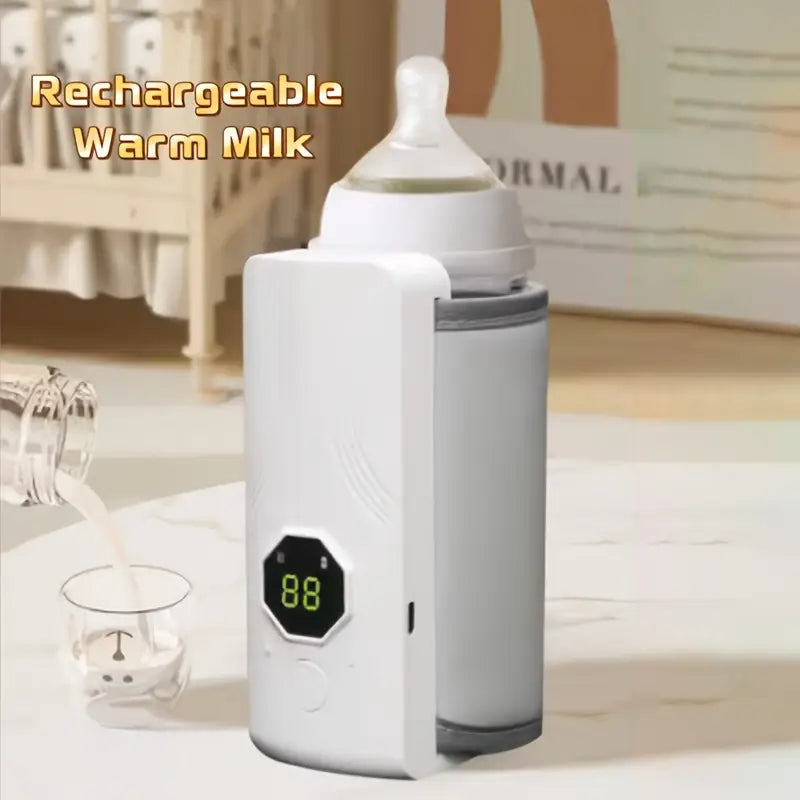 Chauffe-biberon portable rechargeable avec écran LCD et Température réglable - سخان قارورة الحليب