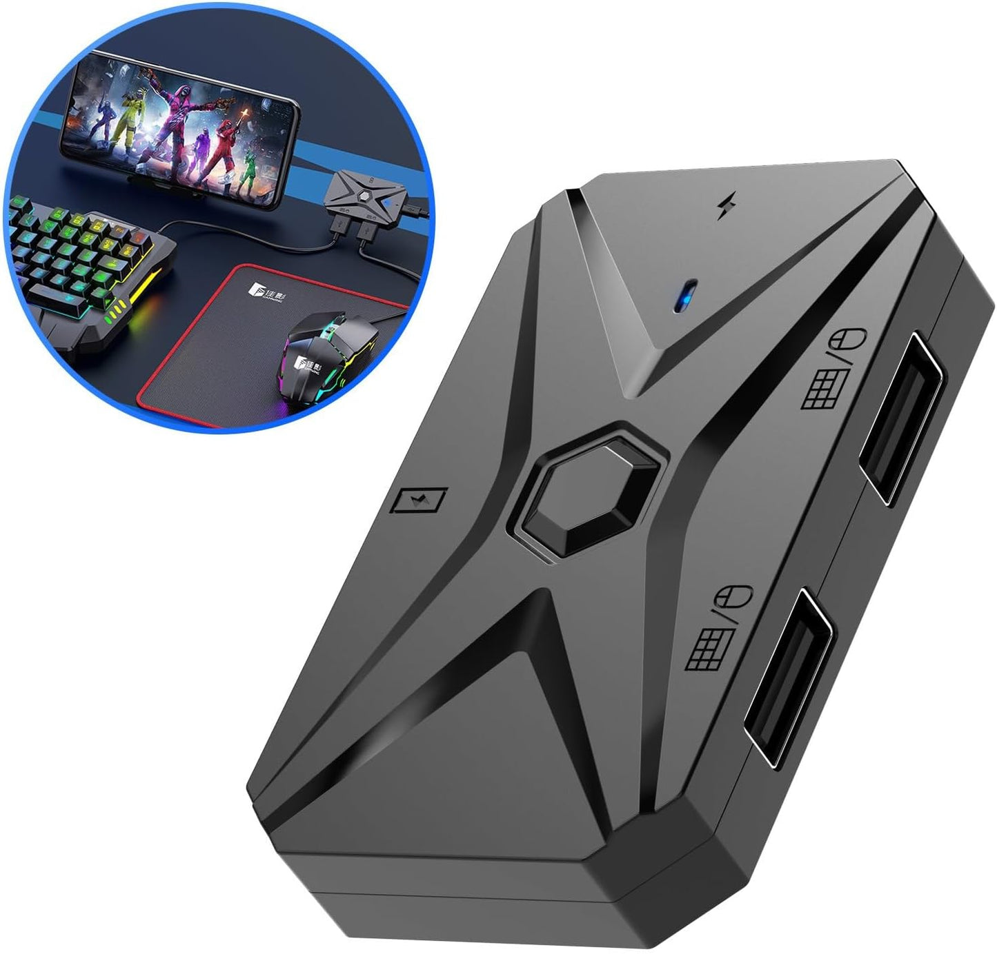Convertisseur de clavier et de souris M1 Pro pour Smartphone et Tablette Android - محول لوحة مفاتيح وماوس للألعاب أندرويد