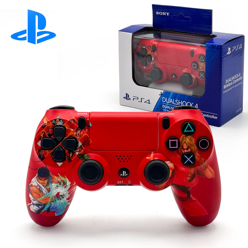 SONY DualShock Manette PS4 Sans Fil, Batterie Rechargeable (High Copy) – Edition Street Fighter,Inter Miami,Spider et FC25 تنزوت