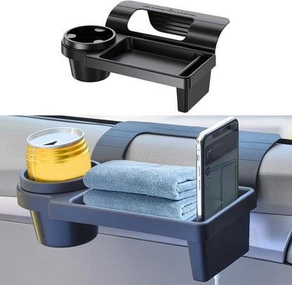 Porte-gobelet boisson, avec Support de téléphone, Étagère de rangement - حامل أكواب للمشروبات مع حامل للهاتف تنزوت