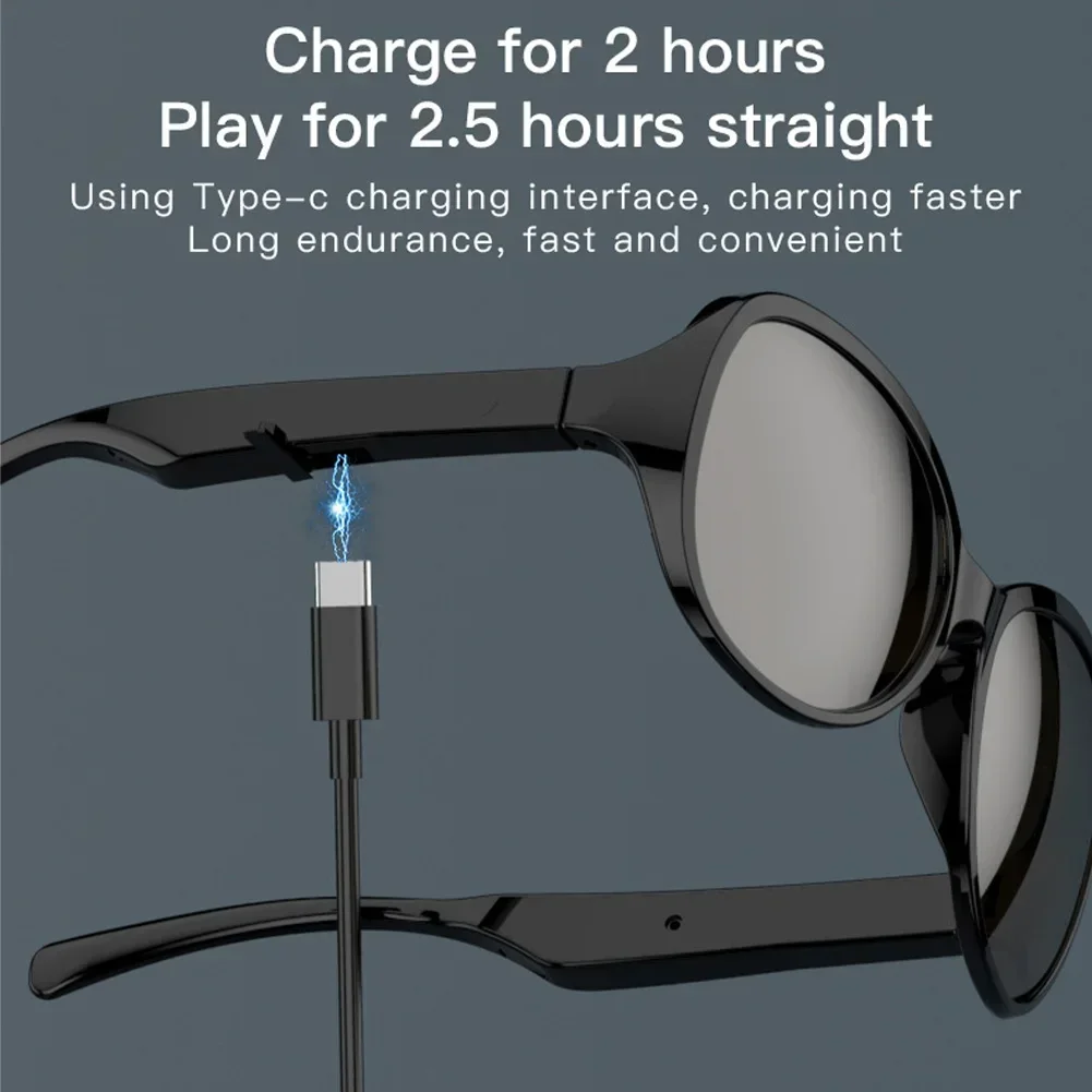 Lunettes de soleil intelligentes ecouteurs sans fil Bluetooth, appels mains libres - نظارات شمسية ذكيةو سماعات رأس لاسلكية بتقنية البلوتوث