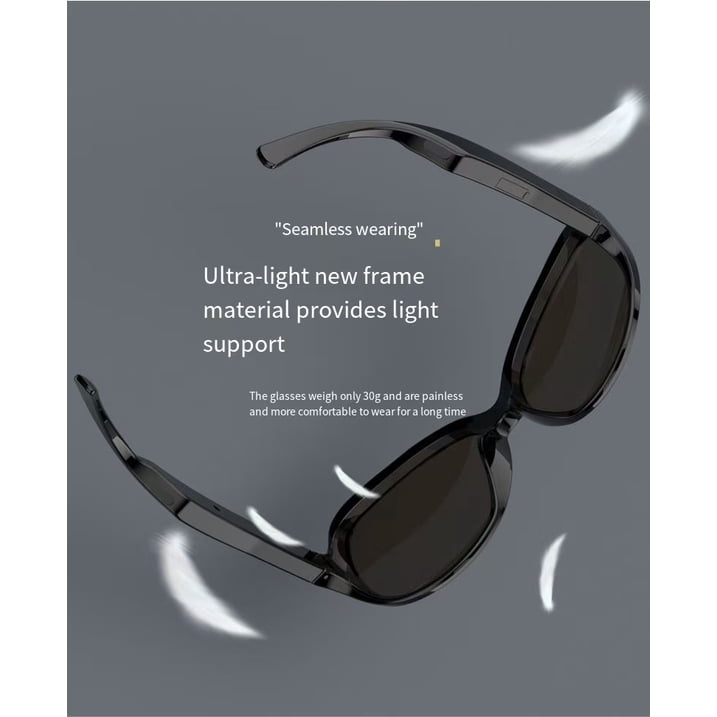 Lunettes de soleil intelligentes ecouteurs sans fil Bluetooth, appels mains libres - نظارات شمسية ذكيةو سماعات رأس لاسلكية بتقنية البلوتوث