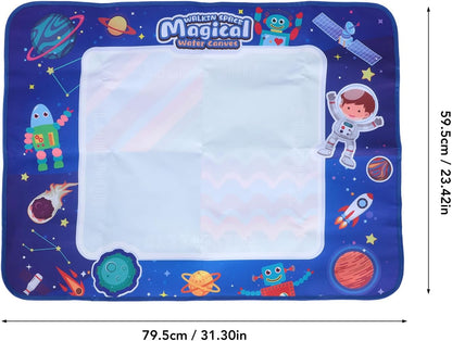 Tapis Water Canevas réutilisable et lavable pour enfants avec zone d'entraînement alphanumérique - بساط تلوين للأطفال