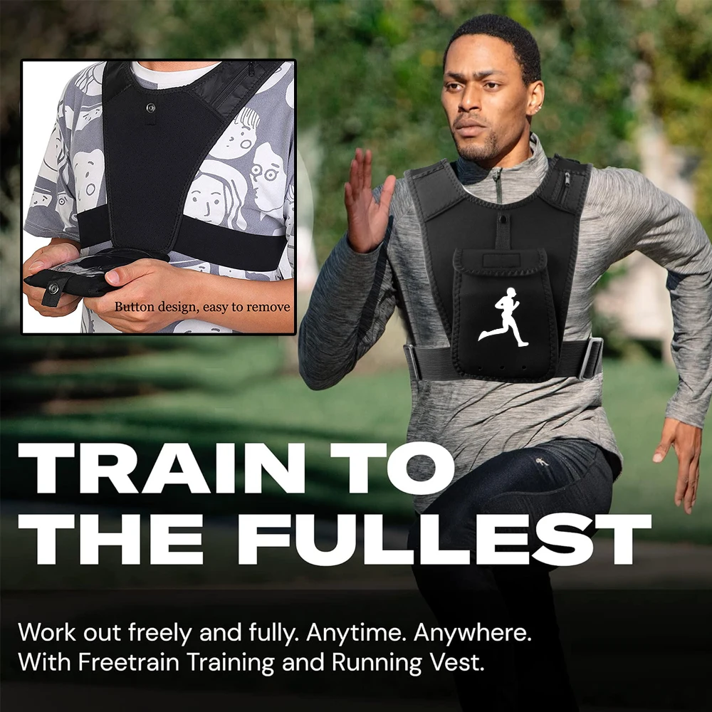 Gilet Support de téléphone pour sports unisex - سترة رياضية لحمل الهاتف للجنسين