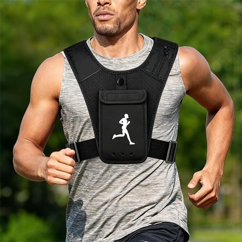 Gilet Support de téléphone pour sports unisex - سترة رياضية لحمل الهاتف للجنسين