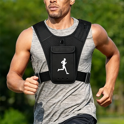 Gilet Support de téléphone pour sports unisex - سترة رياضية لحمل الهاتف للجنسين