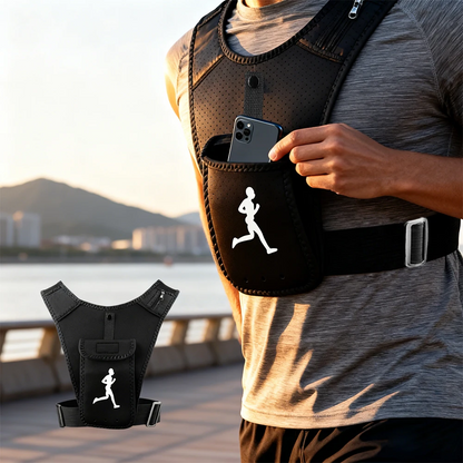 Gilet Support de téléphone pour sports unisex - سترة رياضية لحمل الهاتف للجنسين