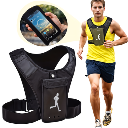 Gilet Support de téléphone pour sports unisex - سترة رياضية لحمل الهاتف للجنسين تنزوت