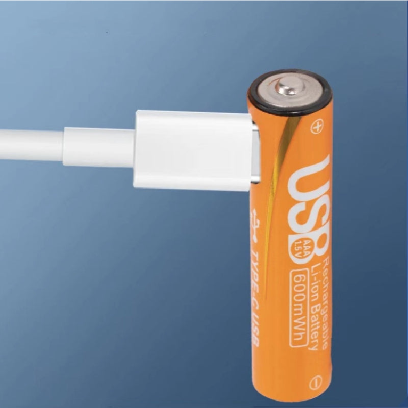 4 piles AAA rechargeables USB Type-C - بطاريات قابلة للشحن حجم صغير