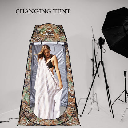 Tente de change pliable protection UPF 50+ et imperméable, 120 x 120 x 190 cm, camouflage - خيمة تغيير الملابس قابلة للطي