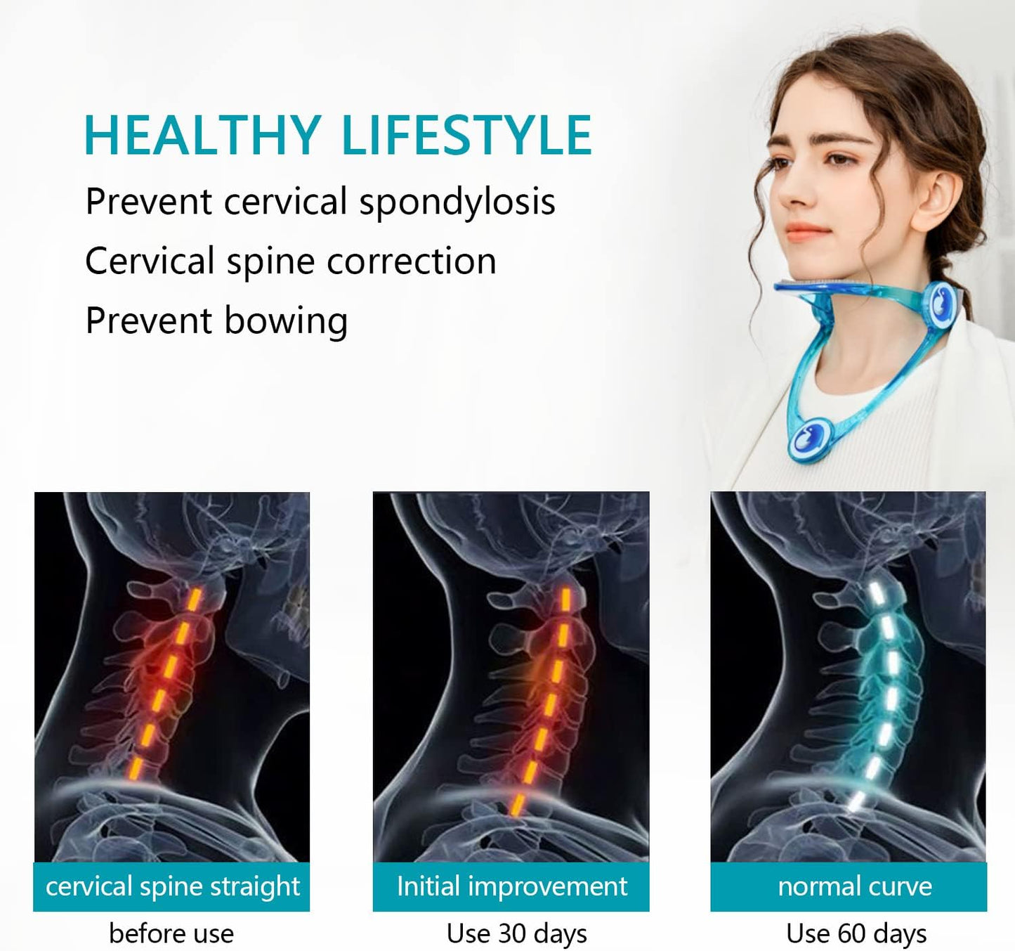 Orthèse cervicale et stabilisateur de cou ajustable pour enfants et adultes - دعامة عنق للكبار والصغار