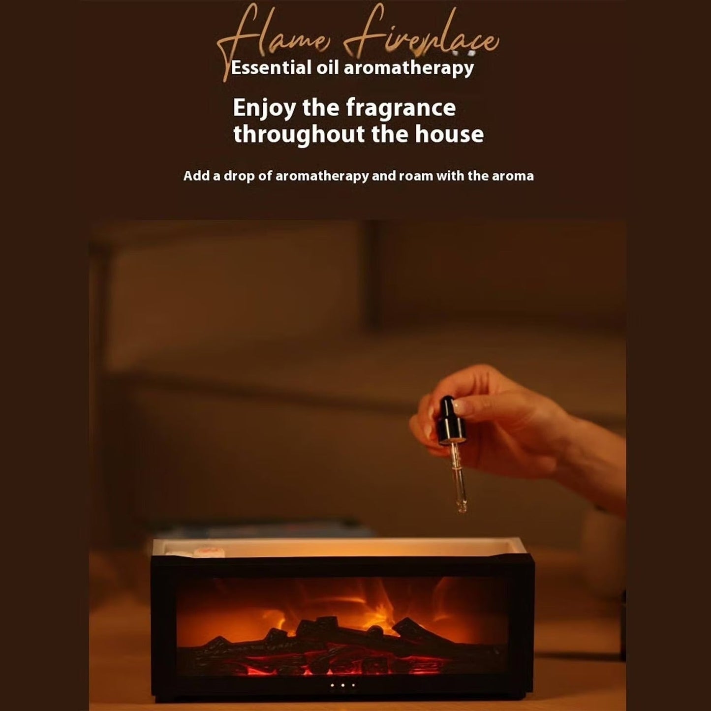 Humidificateur Effet Flamme 7 Couleurs - مرطب الهواء بتأثير اللهب الواقعي