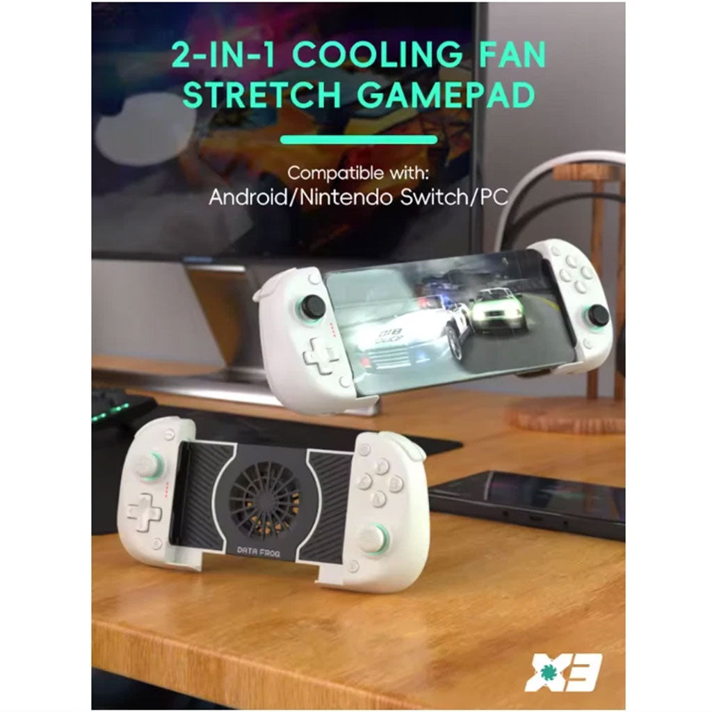 Manette pour smartphone DATA FROG X3 Bluetooth avec Ventilateur de Refroidissement - وحدة تحكم مع مبرد مدمج