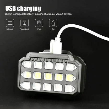 Lampe Frontale LED Rechargeable avec UV SQ-818-UV - مصباح الرأس القابل للشحن بإضاءة مزدوجة