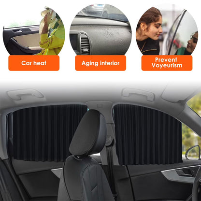 Rideaux Pare-Soleil Magnétiques pour Voiture 2PCS - ستائر السيارة المغناطيسية الواقية من الشمس