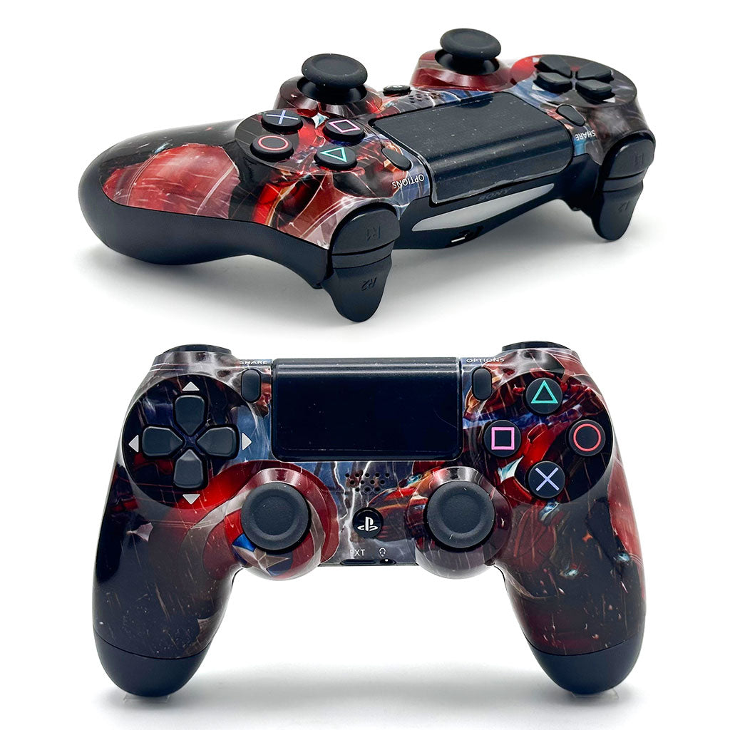 SONY DualShock Manette PS4 Sans Fil, Batterie Rechargeable (High Copy) – Edition Captain America,Street Fighter,Ragnarok, Ghost Runner et  COD BO6