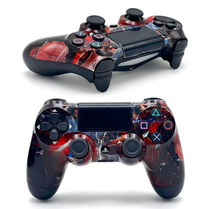 SONY DualShock Manette PS4 Sans Fil, Batterie Rechargeable (High Copy) – Edition Captain America,Street Fighter,Ragnarok, Ghost Runner et  COD BO6