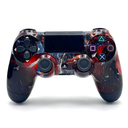 SONY DualShock Manette PS4 Sans Fil, Batterie Rechargeable (High Copy) – Edition Captain America,Street Fighter,Ragnarok, Ghost Runner et  COD BO6