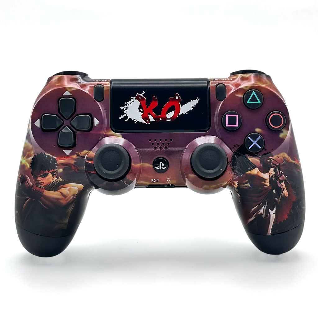 SONY DualShock Manette PS4 Sans Fil, Batterie Rechargeable (High Copy) – Edition Captain America,Street Fighter,Ragnarok, Ghost Runner et  COD BO6