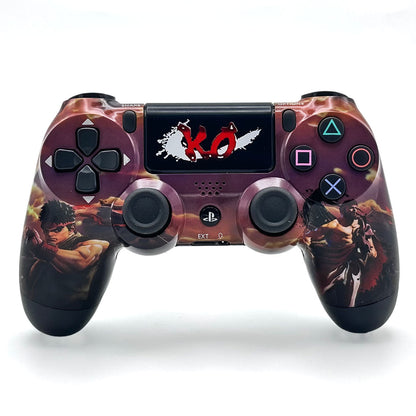 SONY DualShock Manette PS4 Sans Fil, Batterie Rechargeable (High Copy) – Edition Captain America,Street Fighter,Ragnarok, Ghost Runner et  COD BO6