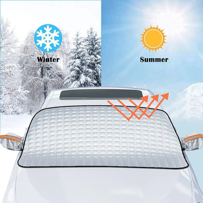 Couverture de Pare-brise Magnetique pour Voiture Toute Saison - غطاء الزجاج الأمامي للسيارة متعدد الفصول