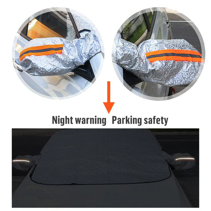 Couverture de Pare-brise Magnetique pour Voiture Toute Saison - غطاء الزجاج الأمامي للسيارة متعدد الفصول