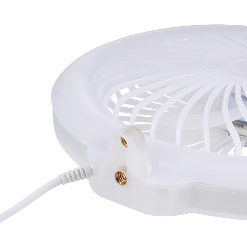 Anneau Lumineux LED RGB et Ventilateur avec Support Flexible - مصباح حلقة للتصوير الاحترافي مع مروحة