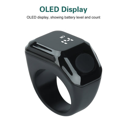 Anneau de Zikr Intelligent avec Bluetooth Ecran OLED - خاتم التسبيح الذكي يعمل مع تطبيق بلوتوث