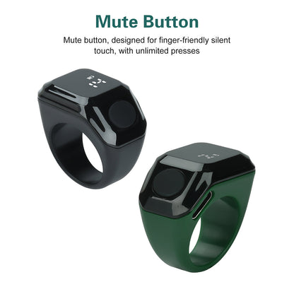 Anneau de Zikr Intelligent avec Bluetooth Ecran OLED - خاتم التسبيح الذكي يعمل مع تطبيق بلوتوث