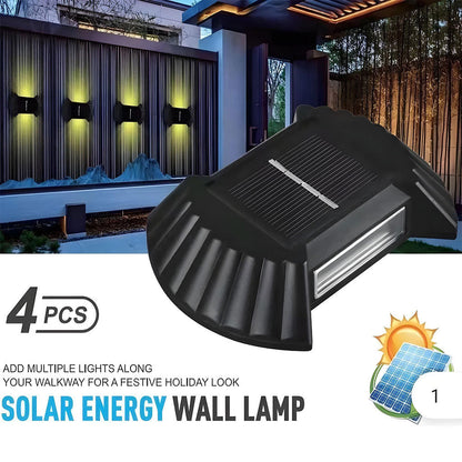 Appliques Murales Solaires Up & Down (Pack de 4Pcs) - طقم مصابيح حائط شمسية ذكية (4 قطع)