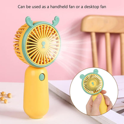 Mini Ventilateur Portable Rechargeable USB DD8009 - مروحة يد صغيرة محمولة (2 في 1)