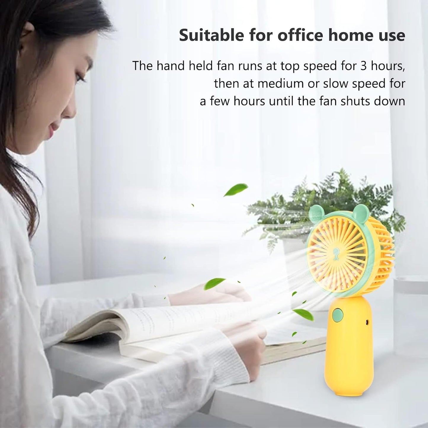 Mini Ventilateur Portable Rechargeable USB DD8009 - مروحة يد صغيرة محمولة (2 في 1)