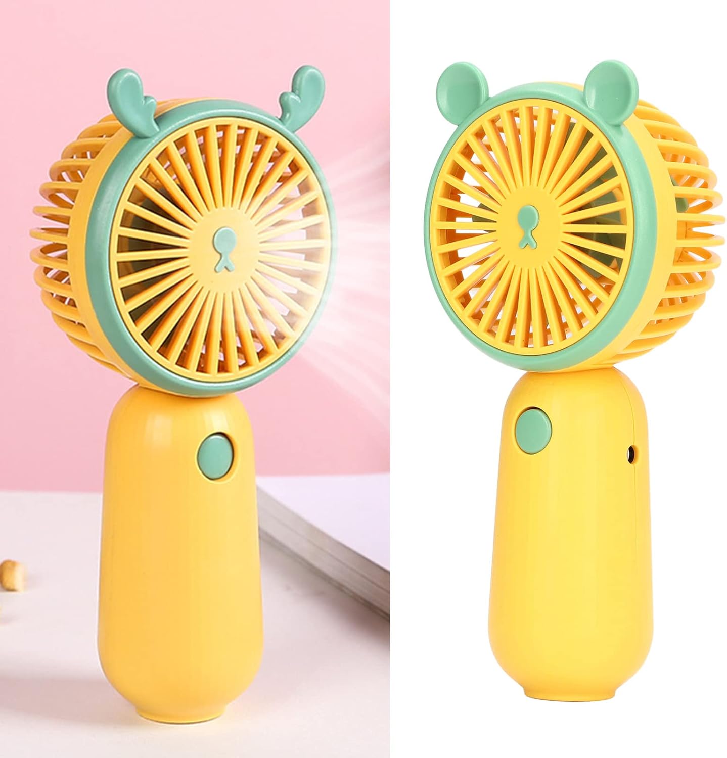 Mini Ventilateur Portable Rechargeable USB DD8009 - مروحة يد صغيرة محمولة (2 في 1) تنزوت