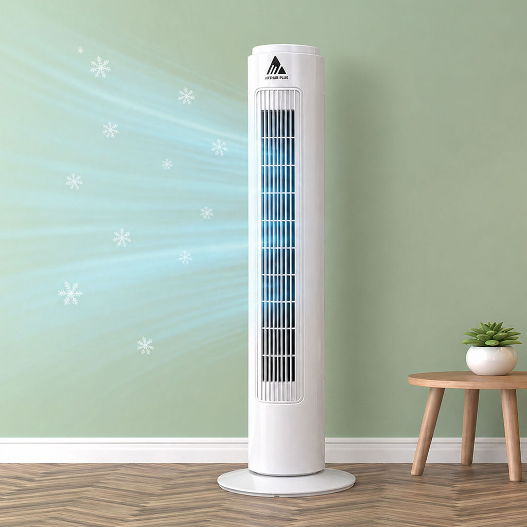 Arthur Plus 29" Tower Fan USTF-09 - مروحة برج آرثر بلس 29 بوصة فائقة الهدوء
