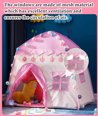 Tente de Jeu pour Enfants en Tissu Oxford Flower Castle - خيمة لعب الأطفال القماشية الواسعة