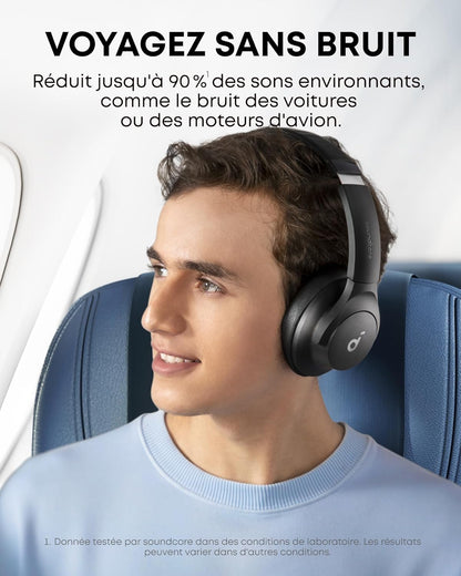 Casque Sans Fil Anker Q20i avec Réduction de Bruit Active - سماعات الرأس اللاسلكية بتقنية إلغاء الضوضاء