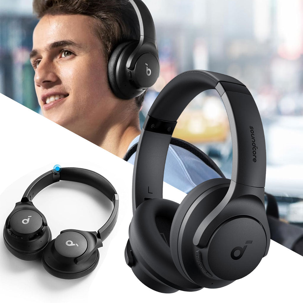 Casque Sans Fil Anker Q20i avec Réduction de Bruit Active - سماعات الرأس اللاسلكية بتقنية إلغاء الضوضاء