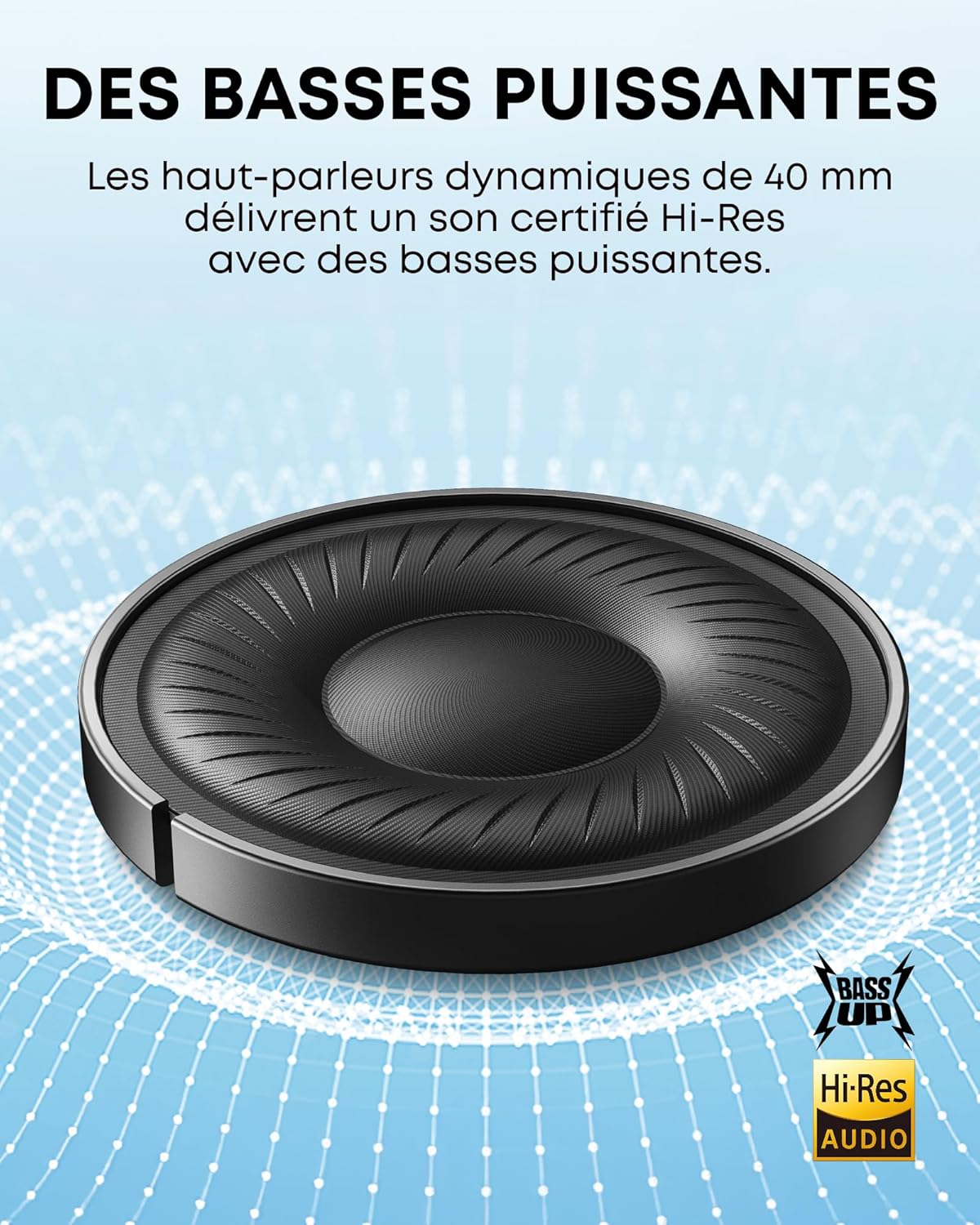 Casque Sans Fil Anker Q20i avec Réduction de Bruit Active - سماعات الرأس اللاسلكية بتقنية إلغاء الضوضاء