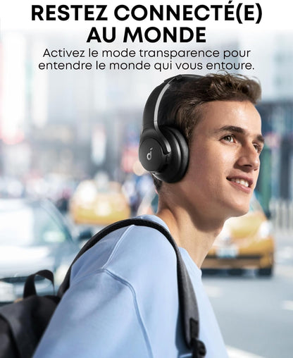 Casque Sans Fil Anker Q20i avec Réduction de Bruit Active - سماعات الرأس اللاسلكية بتقنية إلغاء الضوضاء