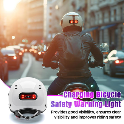 Feu arrière LED intelligent pour casque - مصباح تحذيري خلفي للخوذة للدراجات النارية