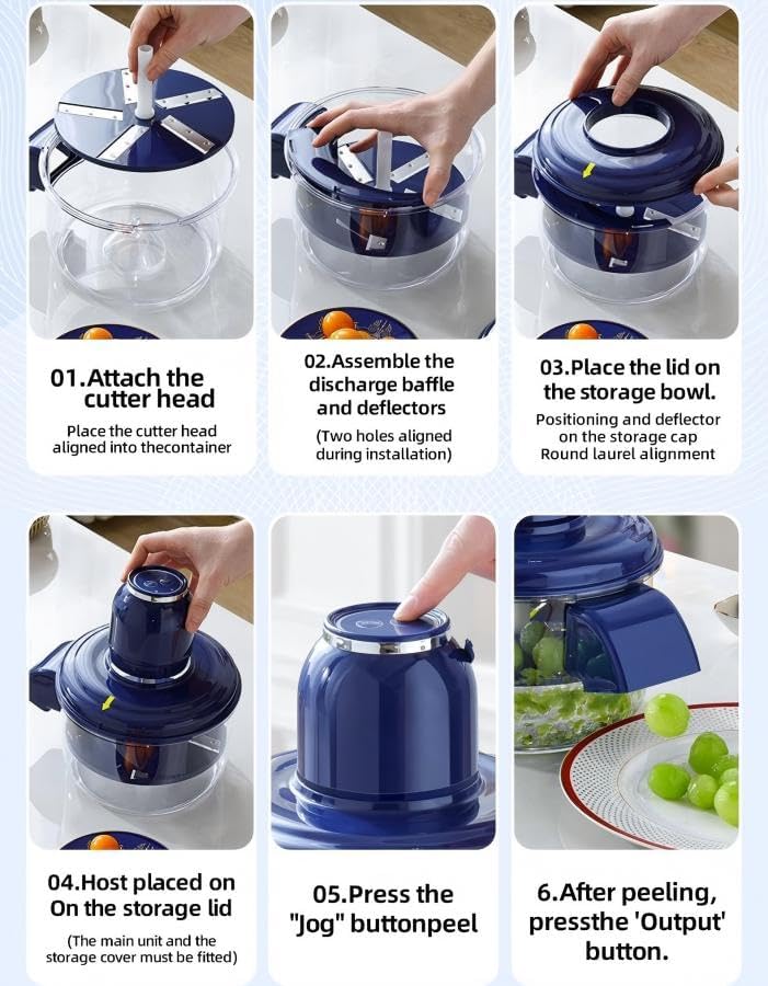 Éplucheur Électrique Innovant pour Fruits et Légumes - مقشرة الفواكه والخضروات