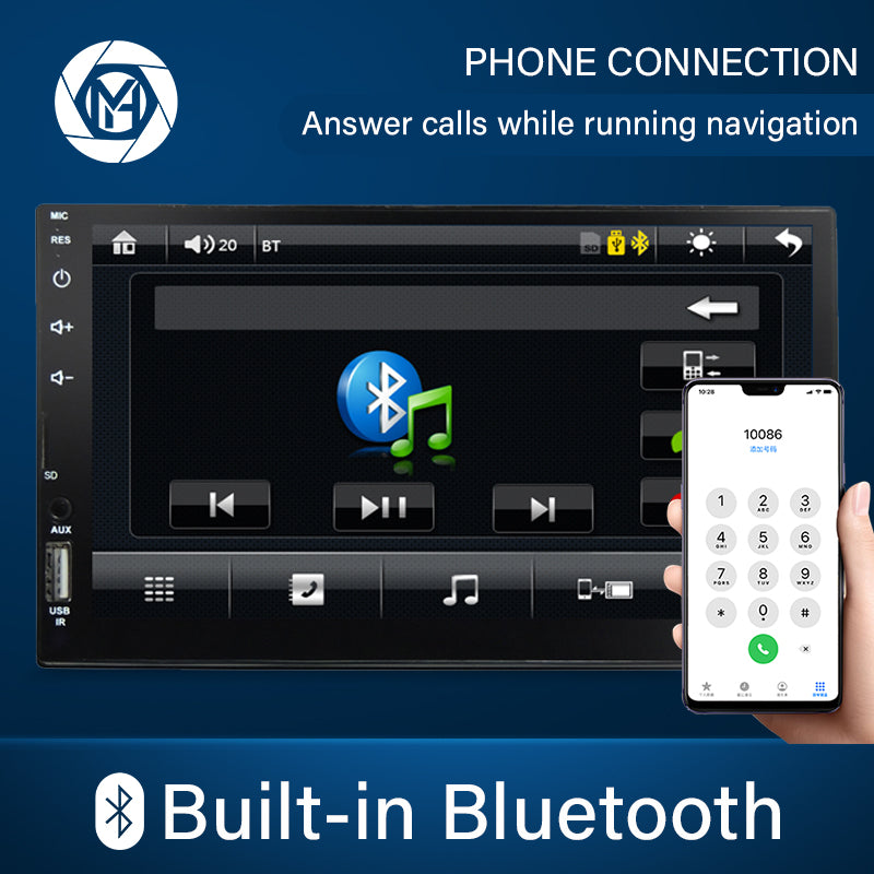 Autoradio MP5 G-555 avec CarPlay et Android Auto - مشغل راديو وسائط السيارة