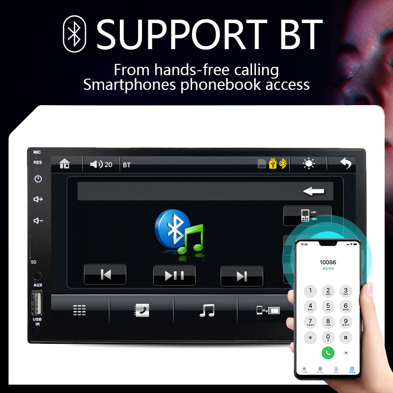 Autoradio MP5 G-555 avec CarPlay et Android Auto - مشغل راديو وسائط السيارة