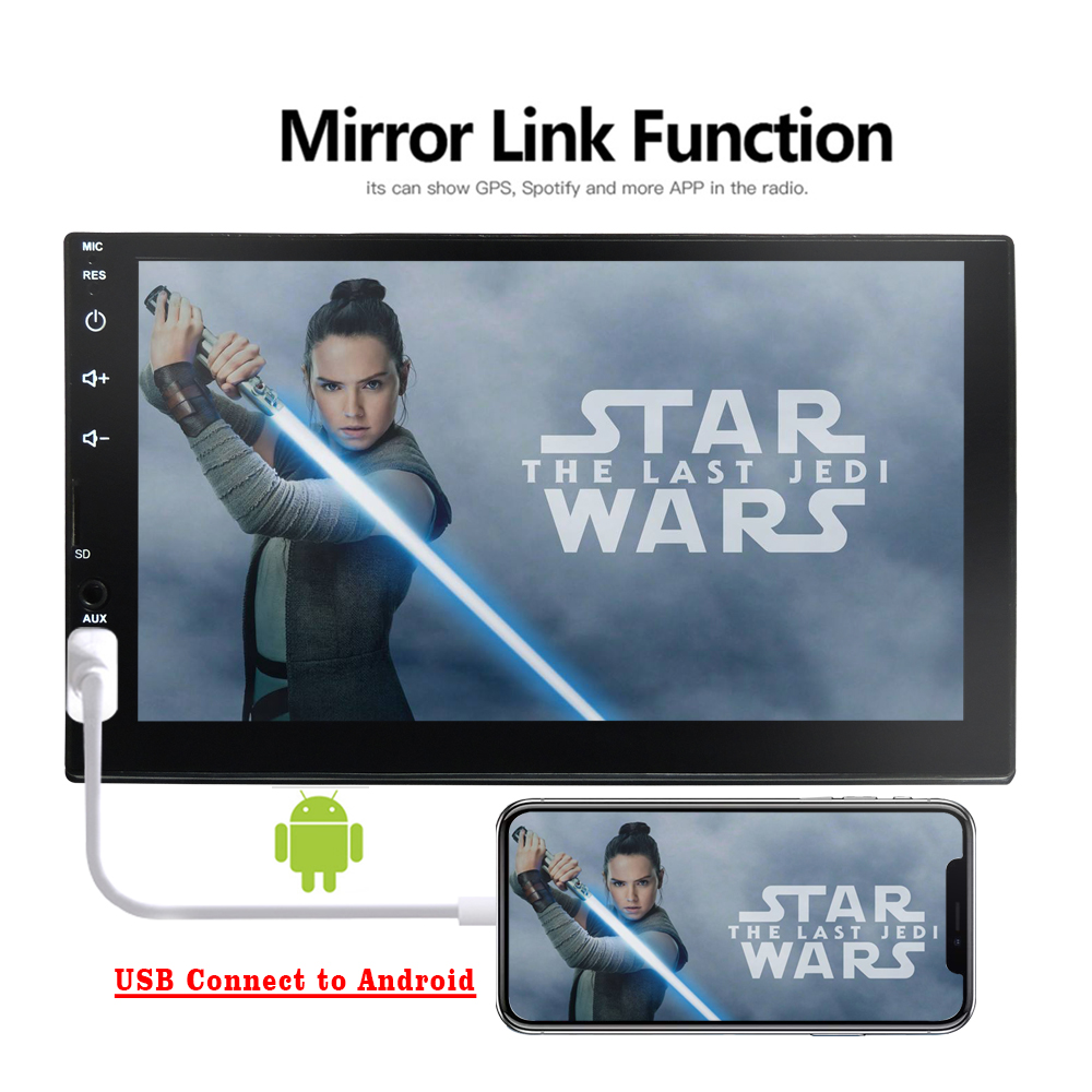 Autoradio MP5 G-555 avec CarPlay et Android Auto - مشغل راديو وسائط السيارة