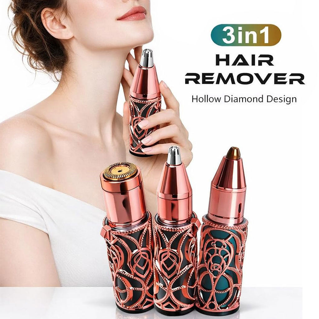 Épilateur Facial et Sourcils Rechargeable 3-en-1 - جهاز إزالة شعر الوجه والحواجب الاحترافي