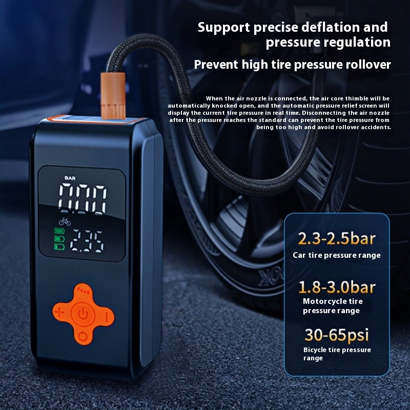 Gonfleur de pneus portable sans fil arrêt automatique MK-330 - جهاز ضغط العجلات محمول